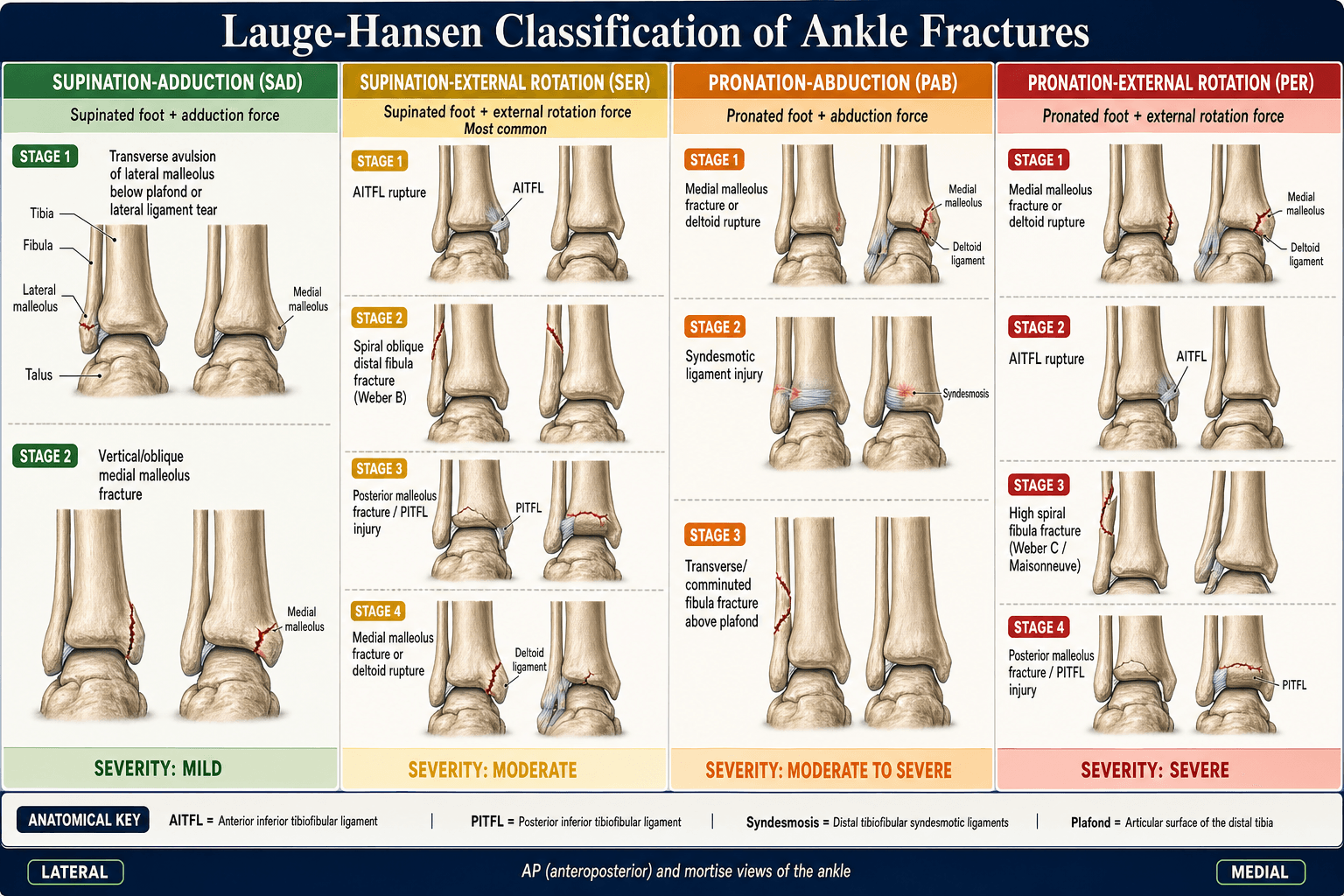 Lauge-Hansen classification of ankle fractures