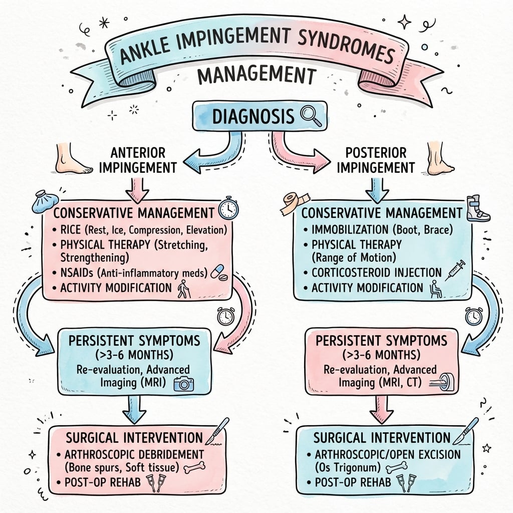 Management algorithm for Ankle Impingement Syndromes