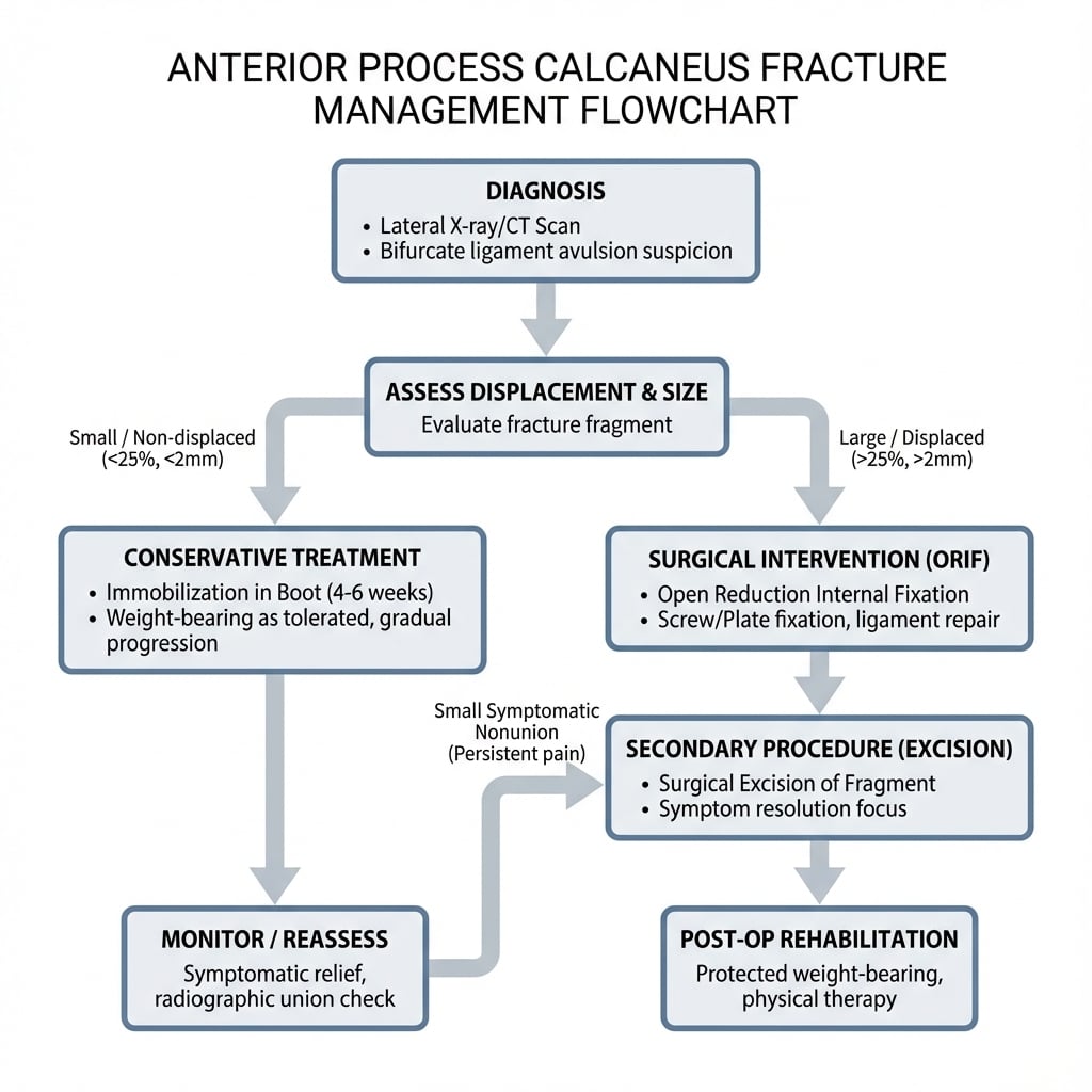 Anterior Process Calcaneus Fracture Management Algorithm