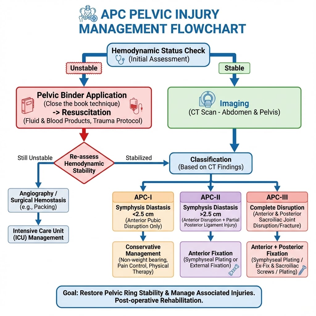 APC Pelvic Injury Management Algorithm