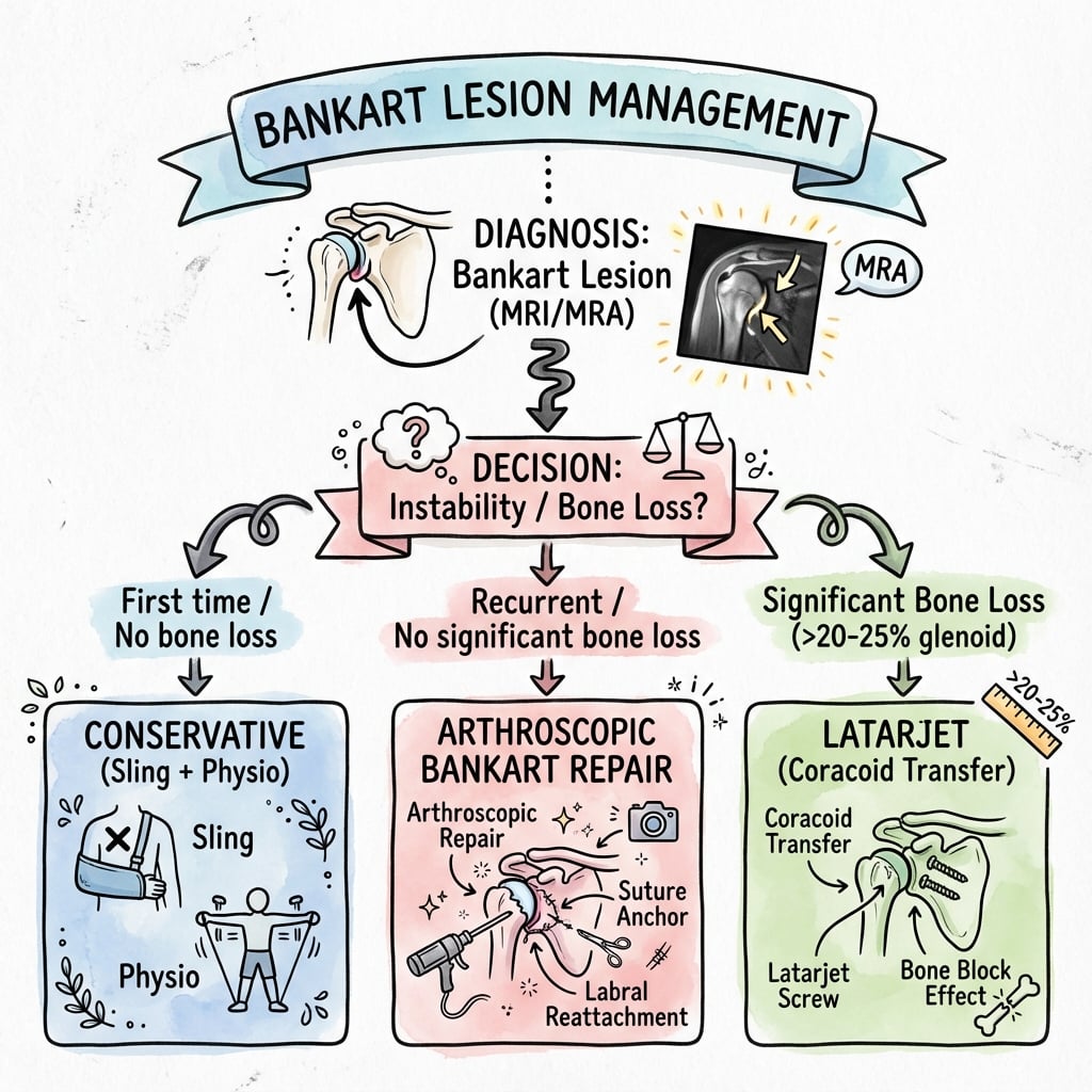 bankart lesions management algorithm