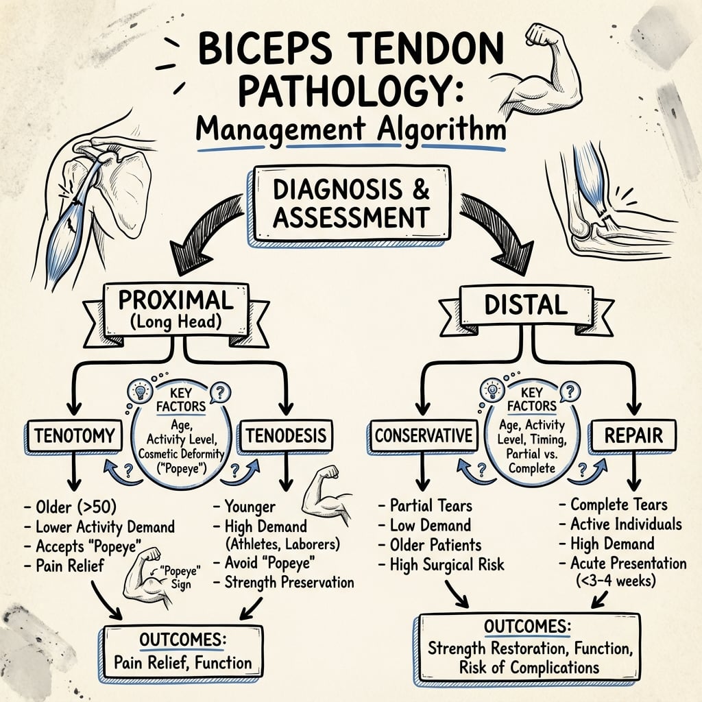 Biceps Tendon Pathology Management Algorithm