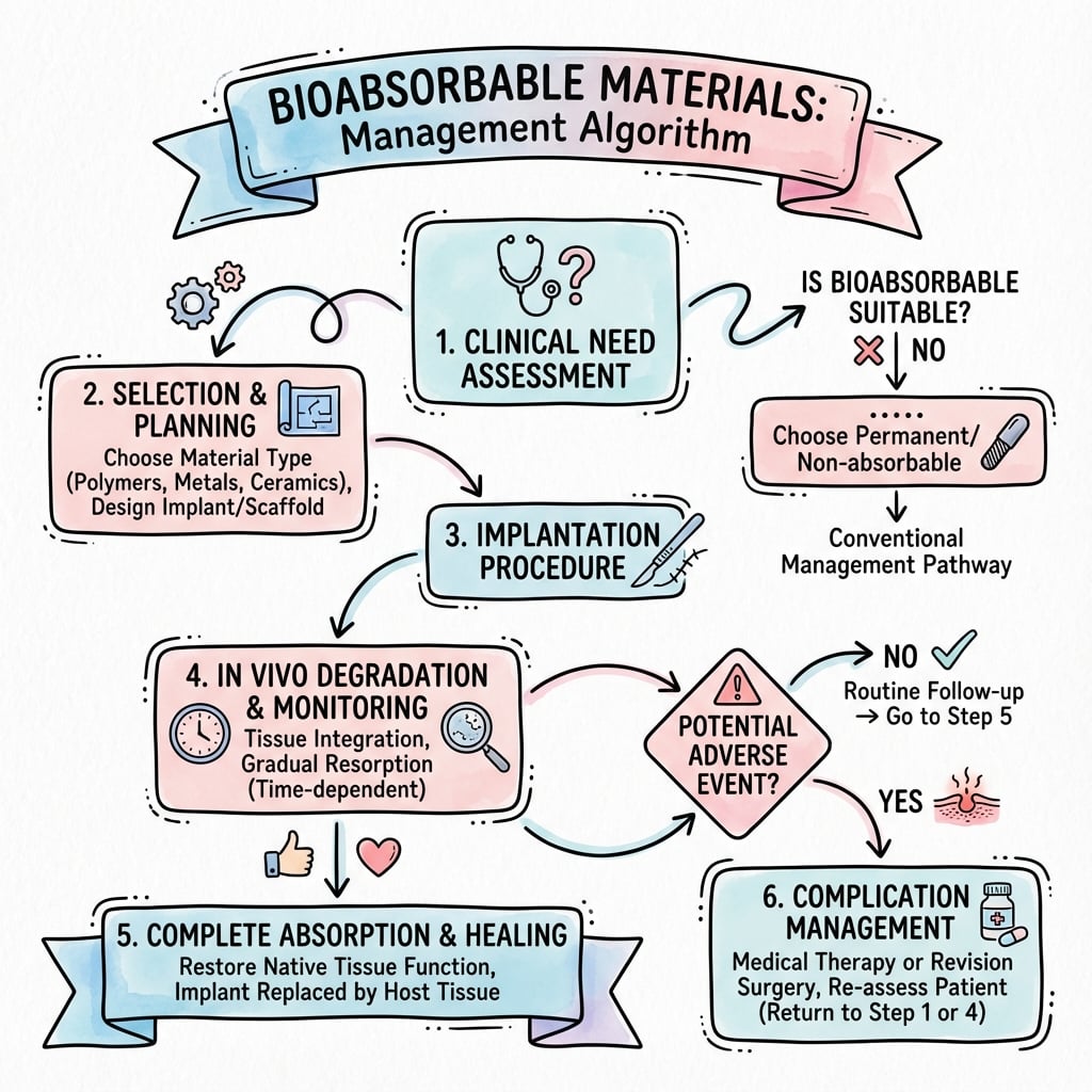 Management algorithm for Bioabsorbable Materials