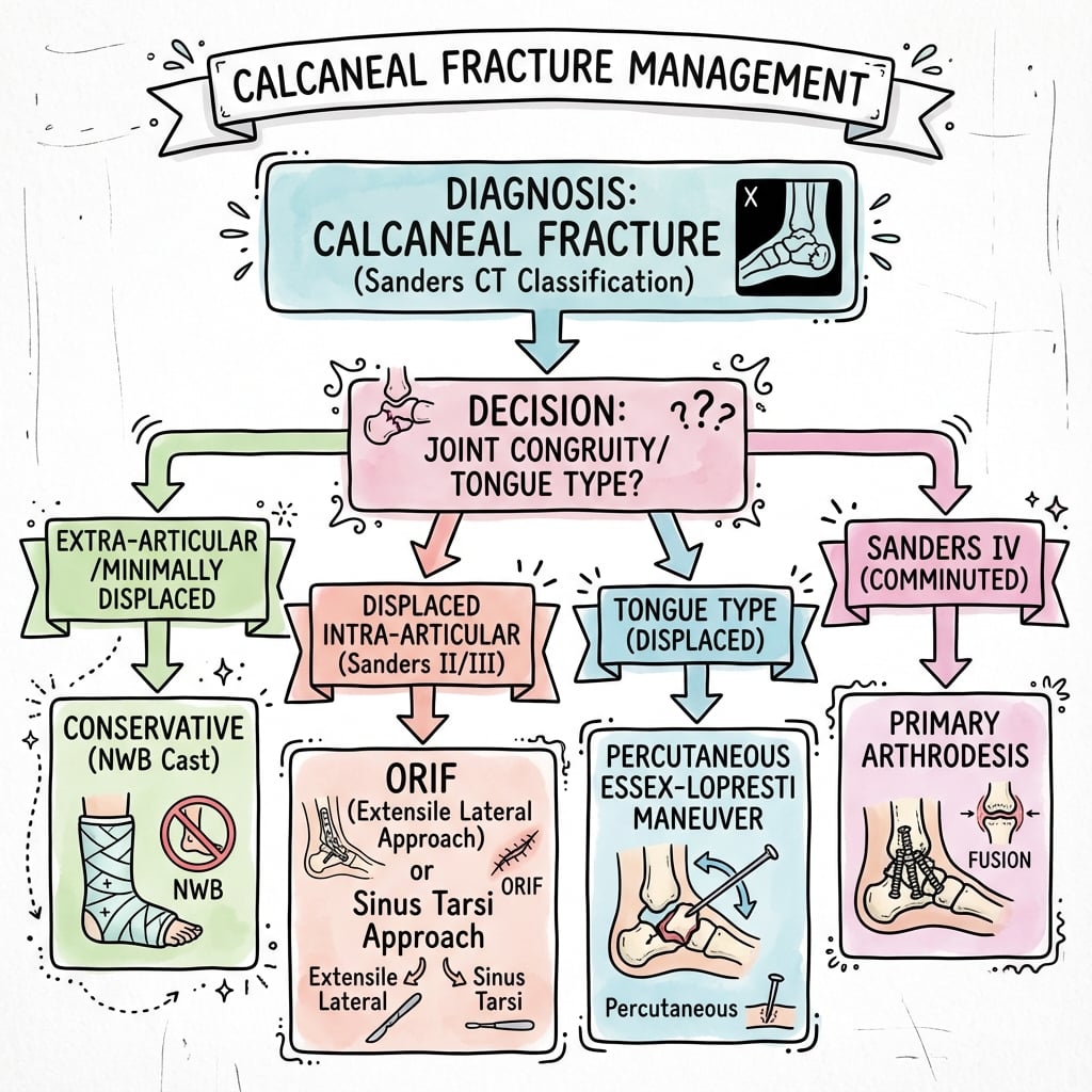 calcaneal fractures management algorithm