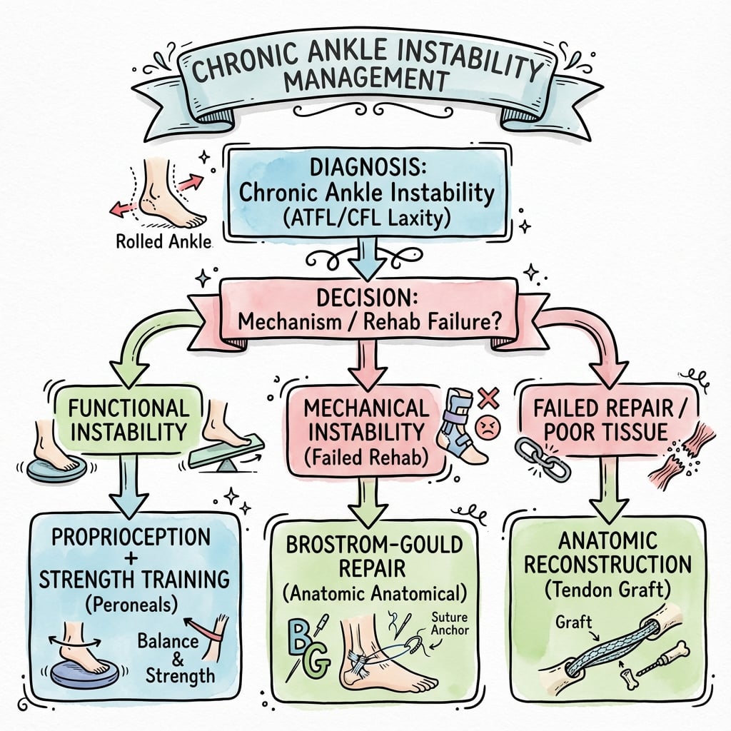 chronic ankle instability management algorithm