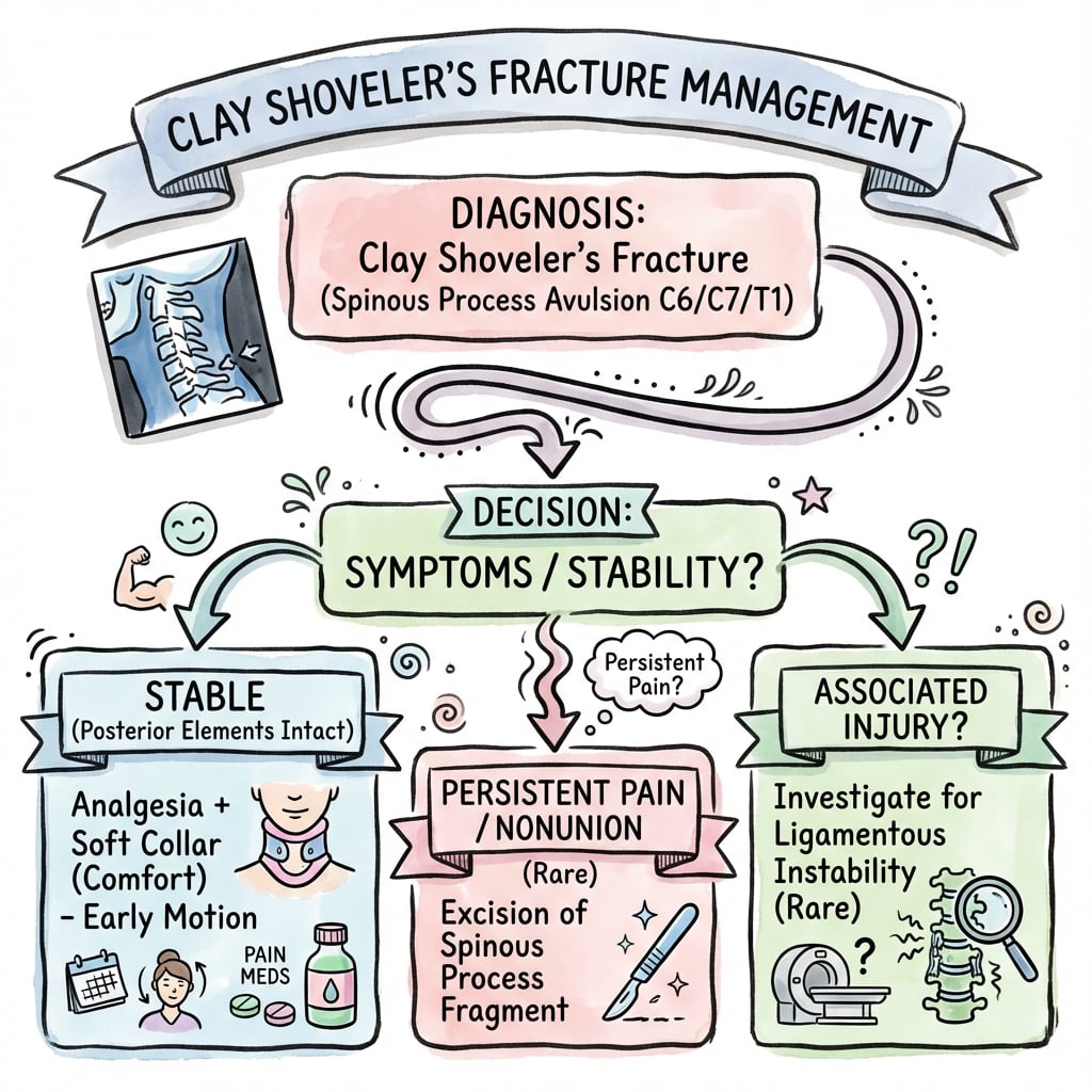 clay shovelers fractures management algorithm