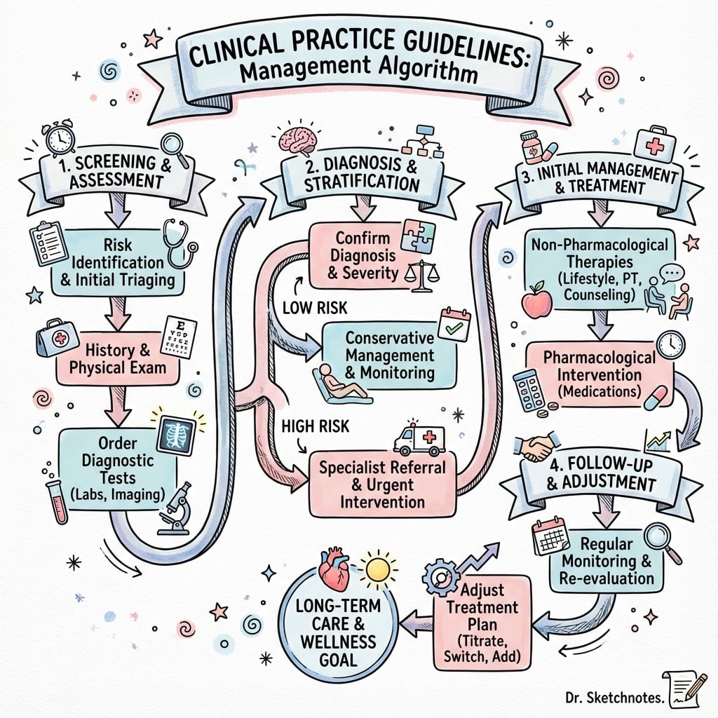 Management algorithm for Clinical Practice Guidelines