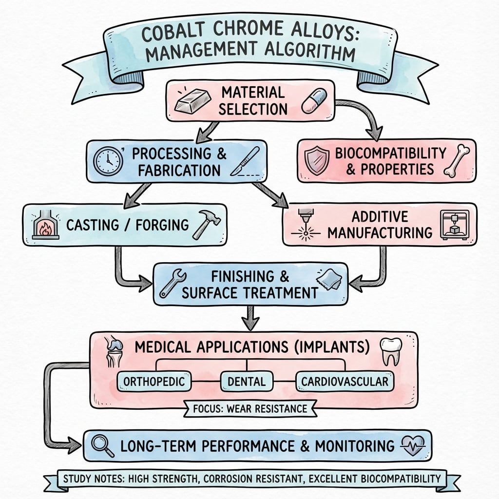 Management algorithm for Cobalt Chrome Alloys