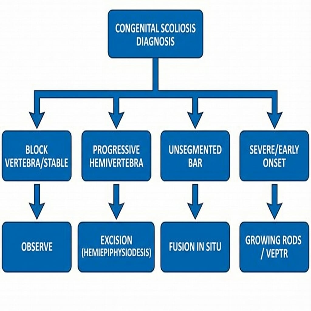 Management algorithm for congenital scoliosis