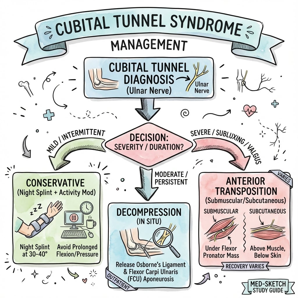 cubital tunnel syndrome management algorithm