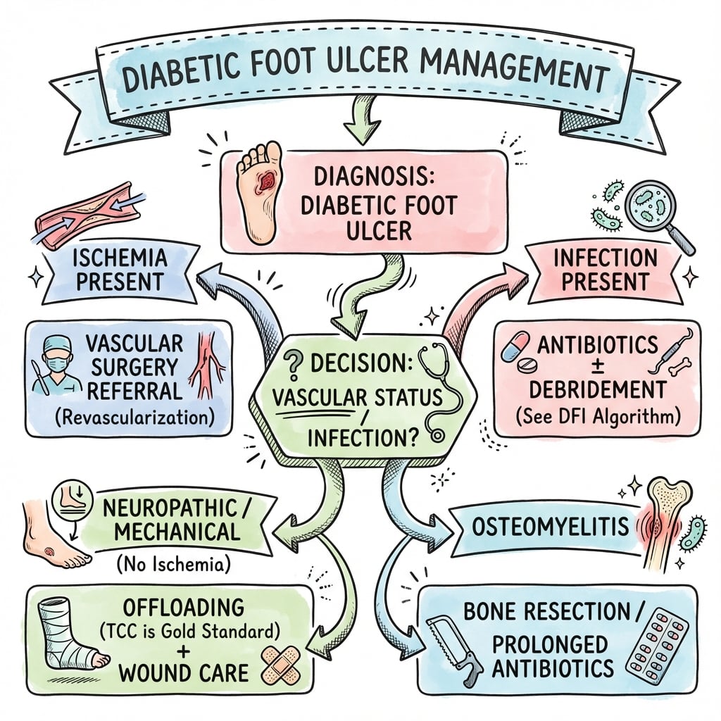 diabetic foot ulcers management algorithm