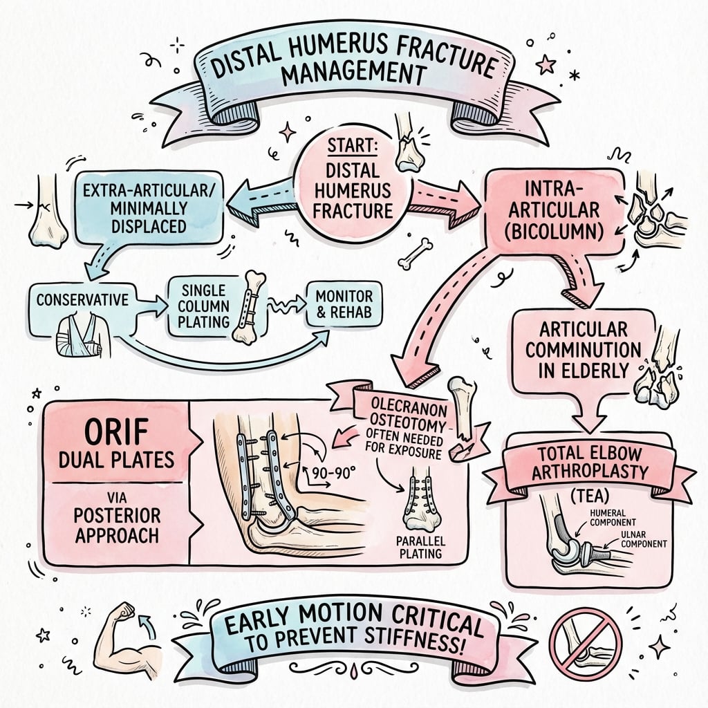 Distal humerus fracture treatment pathway