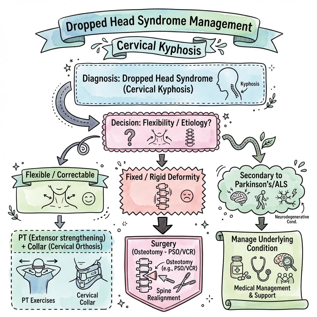 dropped head syndrome management algorithm