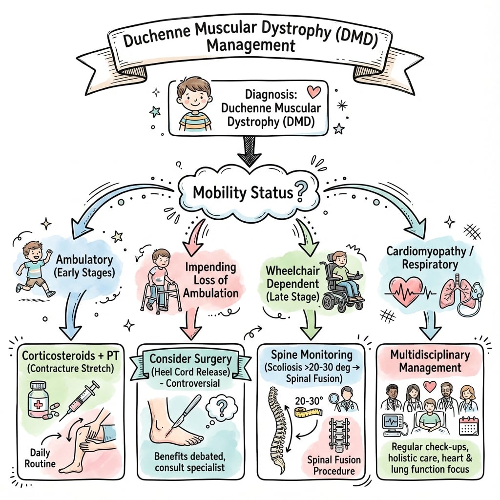 duchenne muscular dystrophy management algorithm
