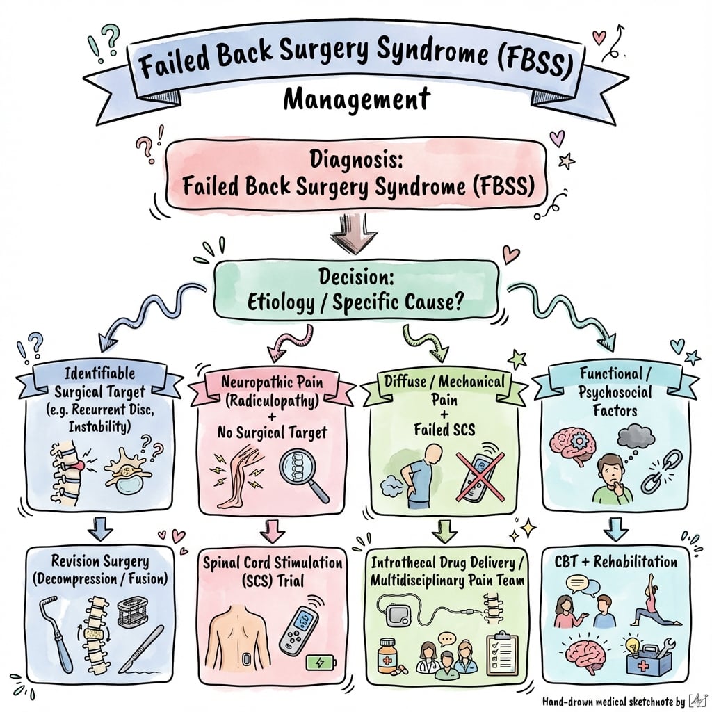 failed back surgery syndrome management algorithm