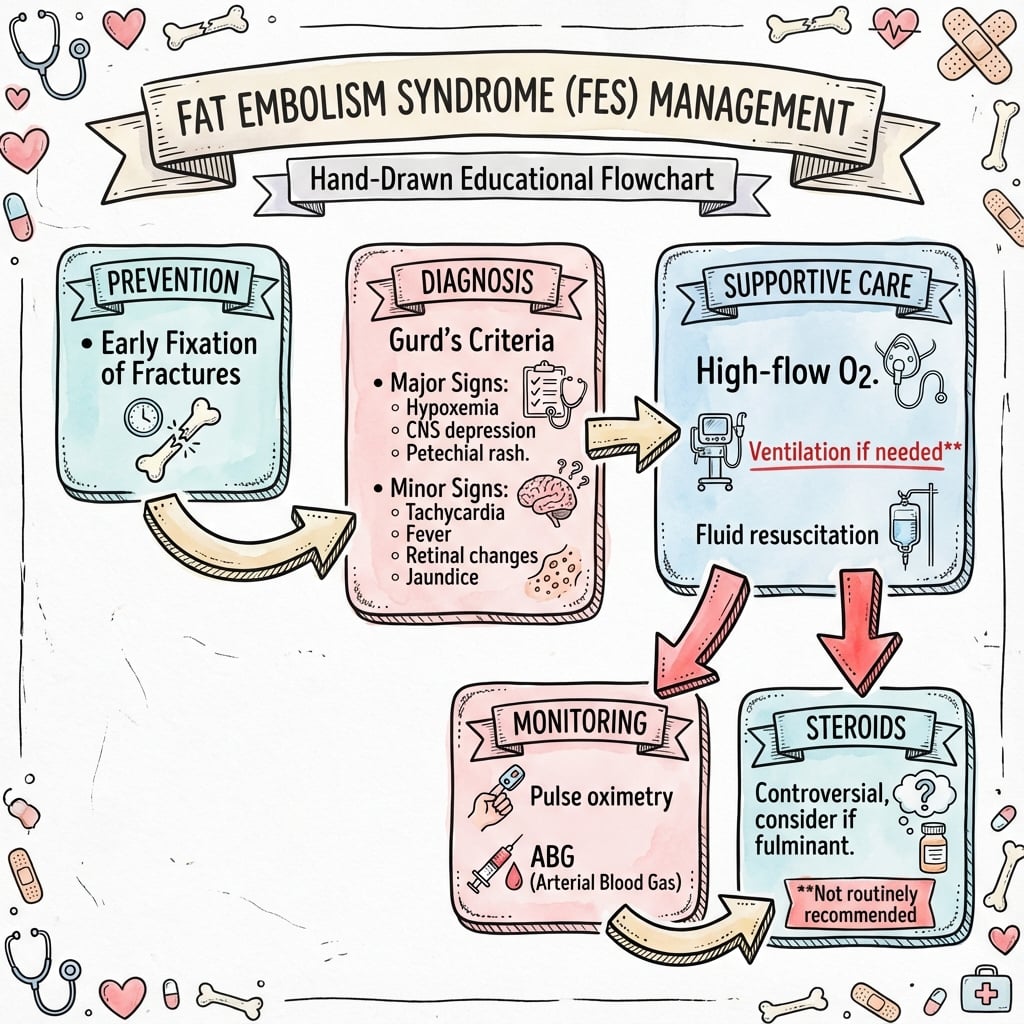 Management Algorithm for Fat Embolism Syndrome