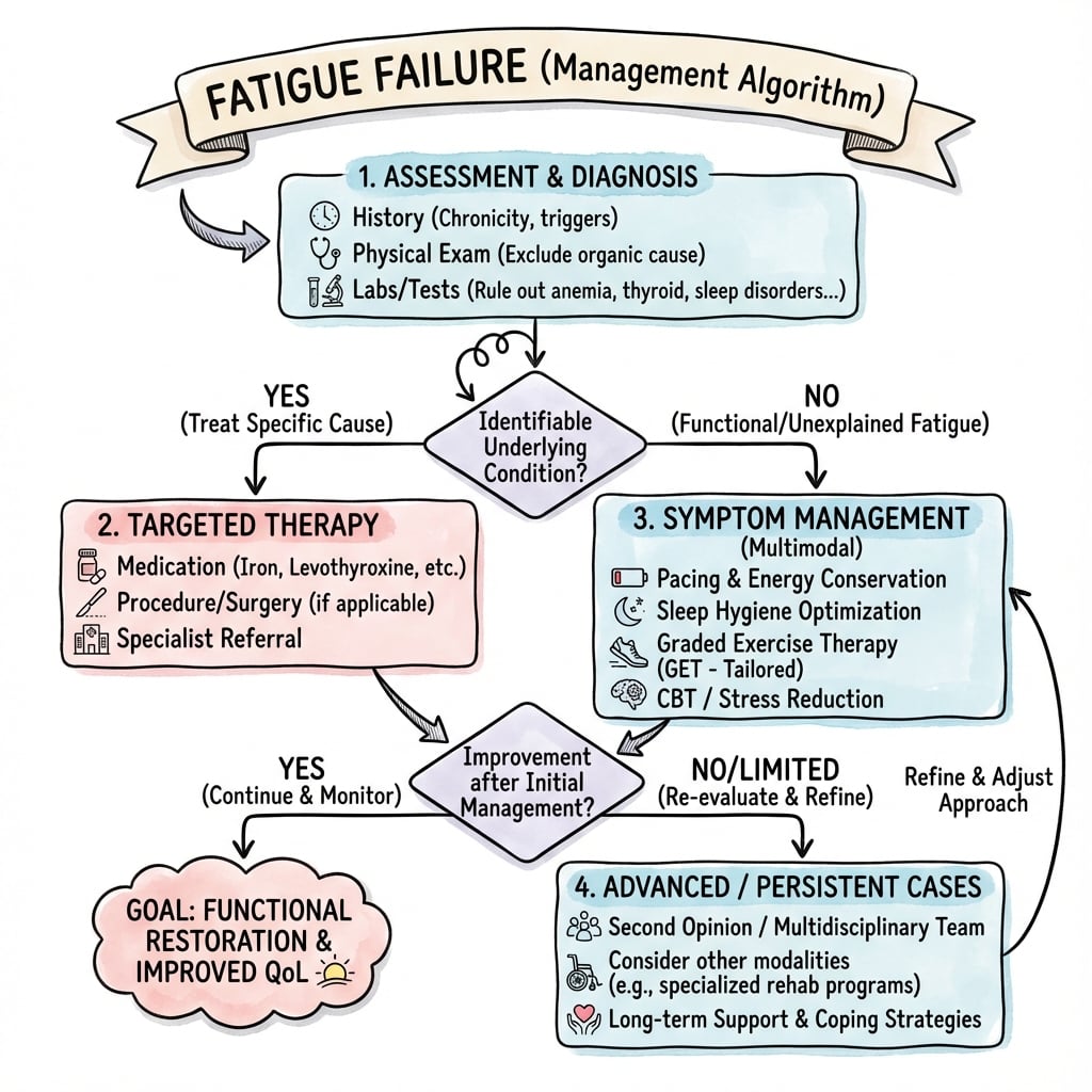 Management algorithm for Fatigue Failure