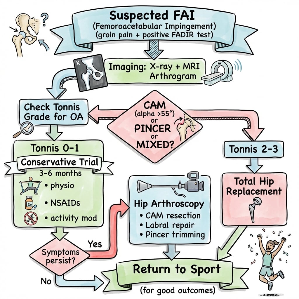 Femoroacetabular Impingement (FAI) Management Algorithm