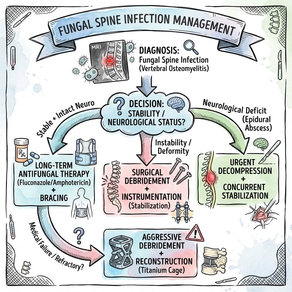 fungal spine infections management algorithm