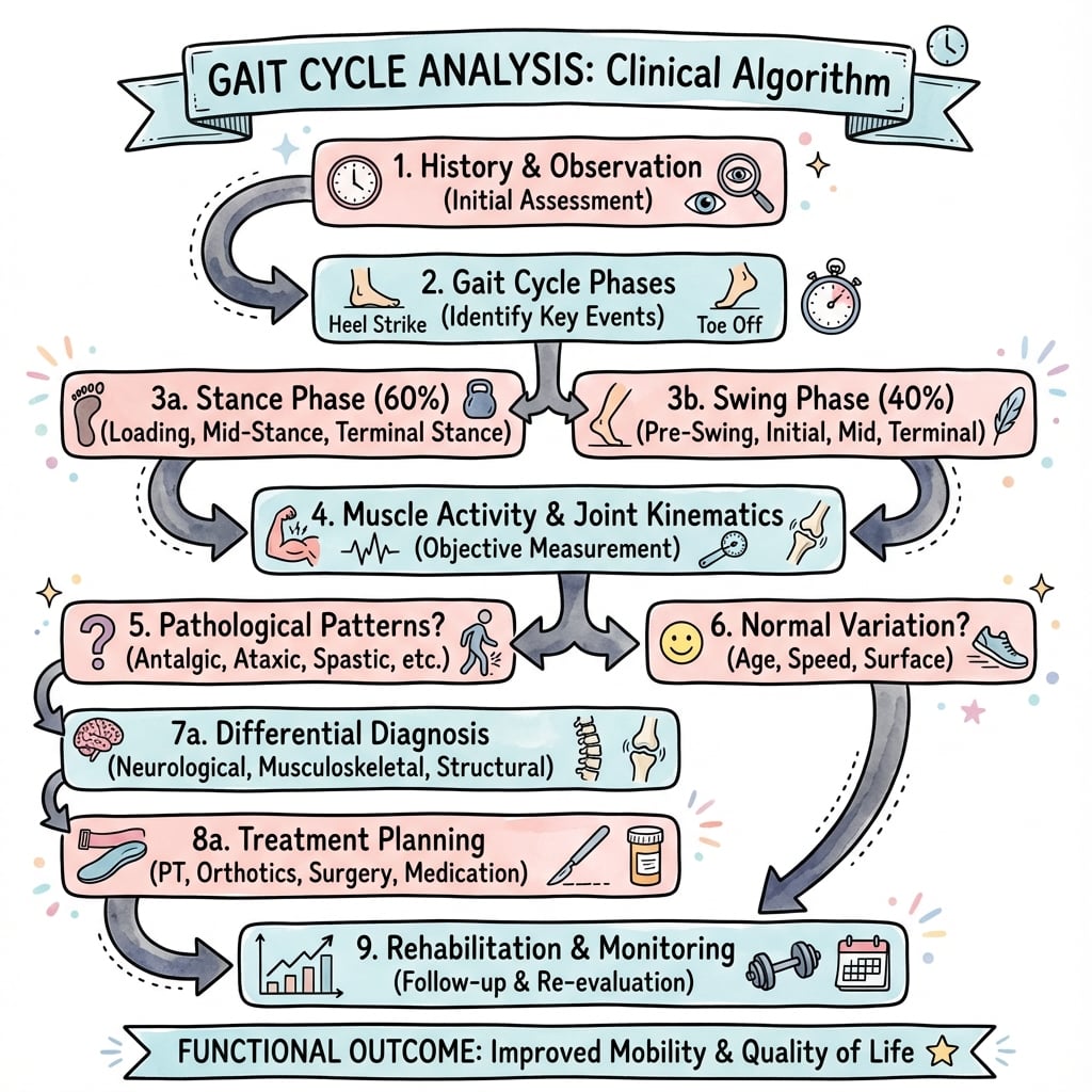 Management algorithm for Gait Cycle Analysis