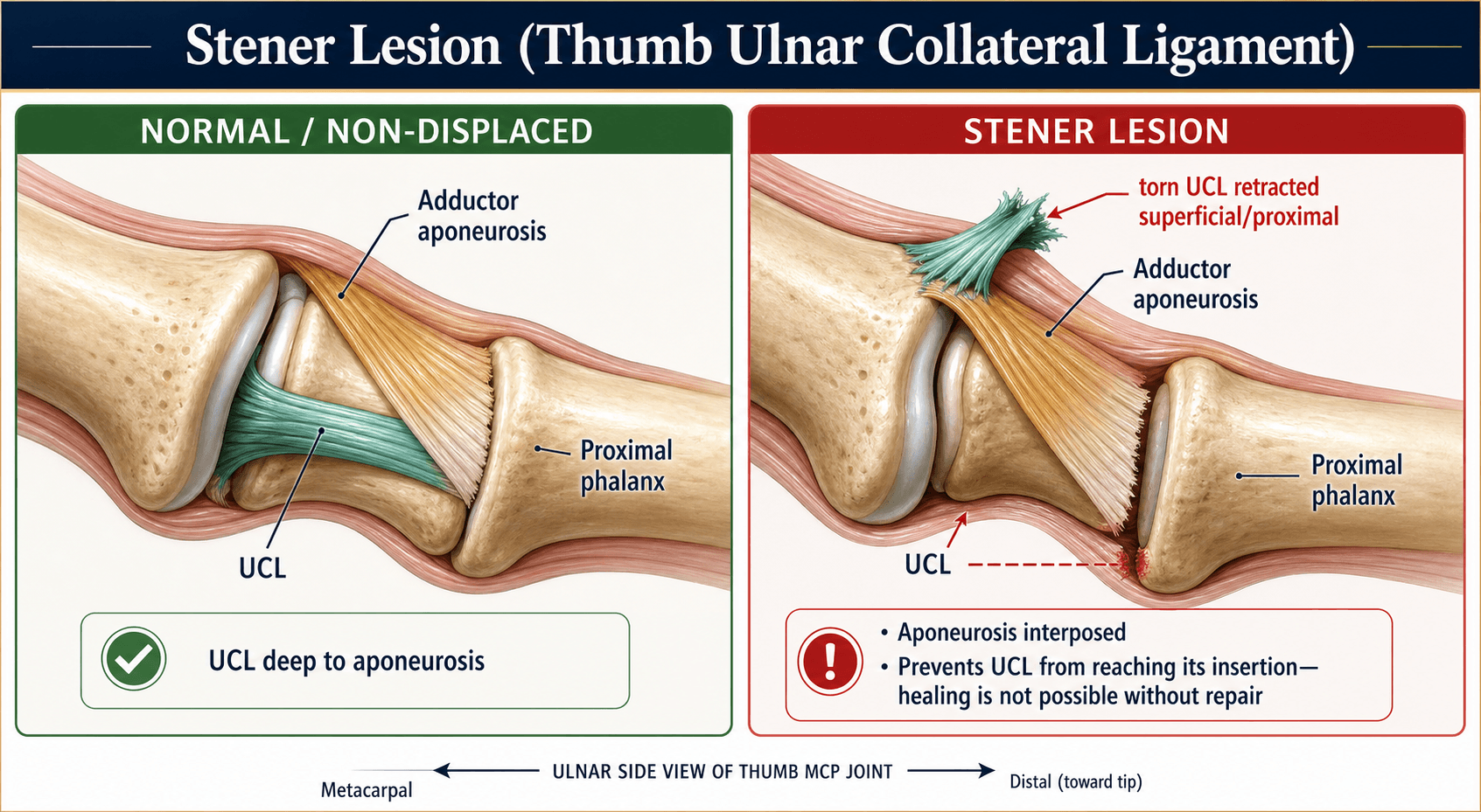 Stener lesion of the thumb UCL