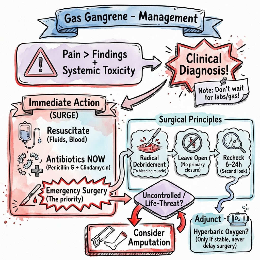 Gas Gangrene Management Algorithm