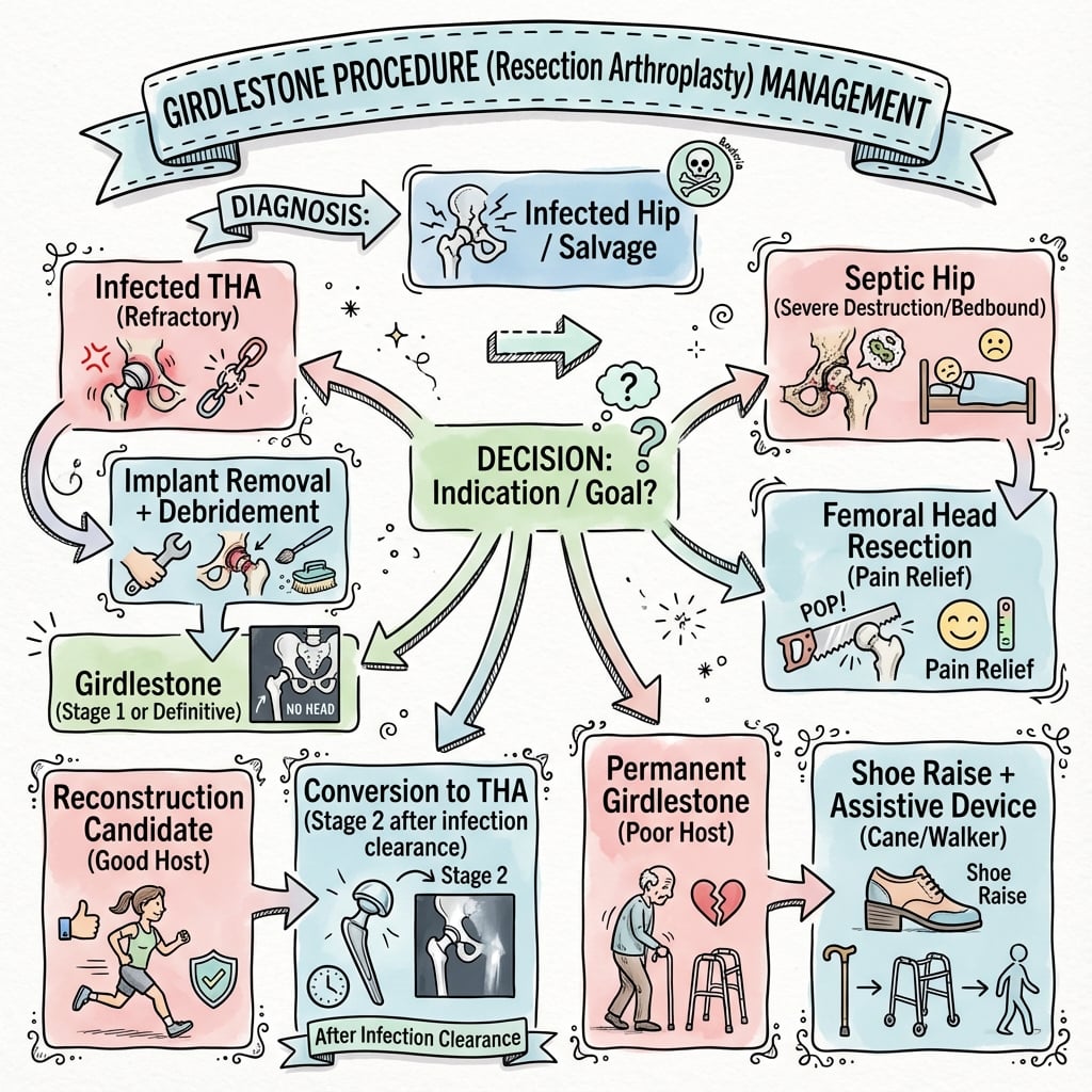 girdlestone procedure management algorithm