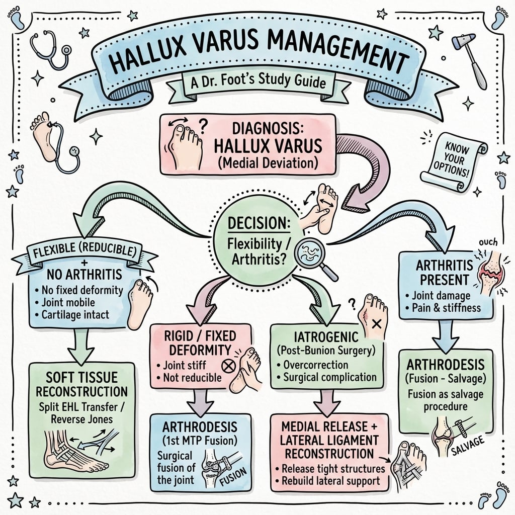 hallux varus management algorithm