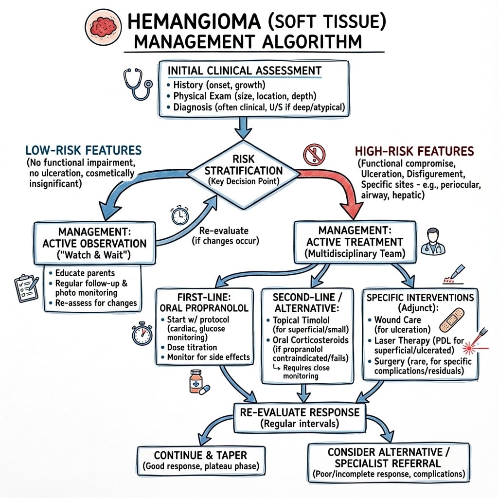 Management algorithm for Hemangioma