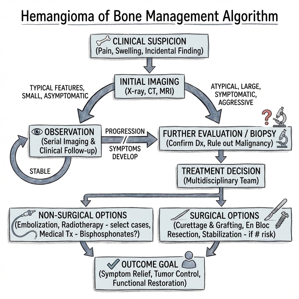 Management algorithm for Hemangioma Bone