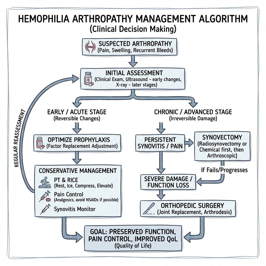 Management algorithm for Hemophilia