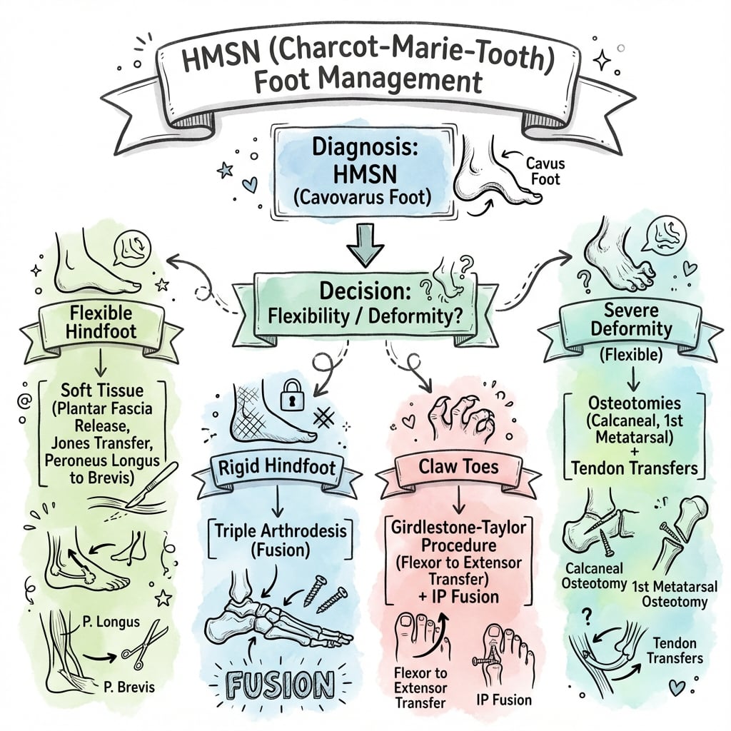 hereditary motor sensory neuropathies management algorithm