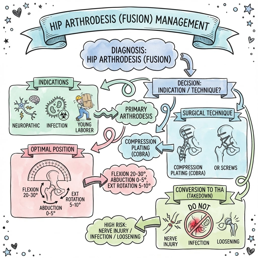 hip arthrodesis management algorithm
