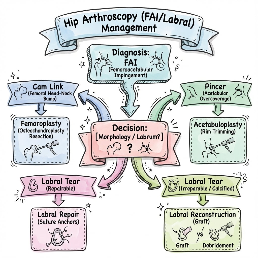 hip arthroscopy management algorithm