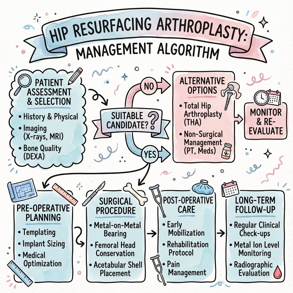 Management algorithm for Hip Resurfacing Arthroplasty