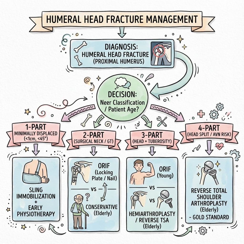 humeral head fractures management algorithm