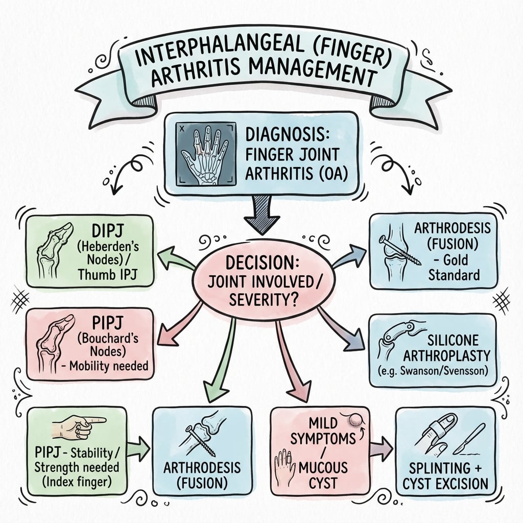 interphalangeal arthritis management algorithm