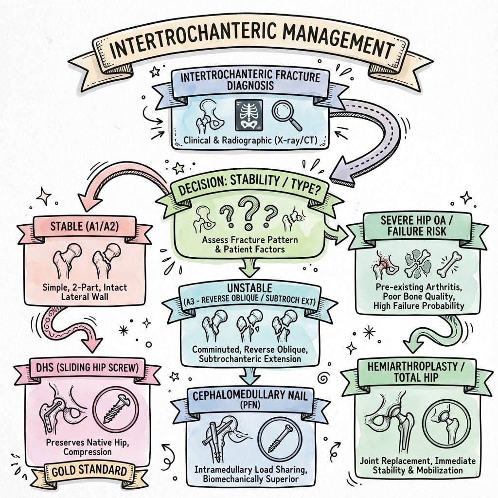 Intertrochanteric Fracture Management Algorithm