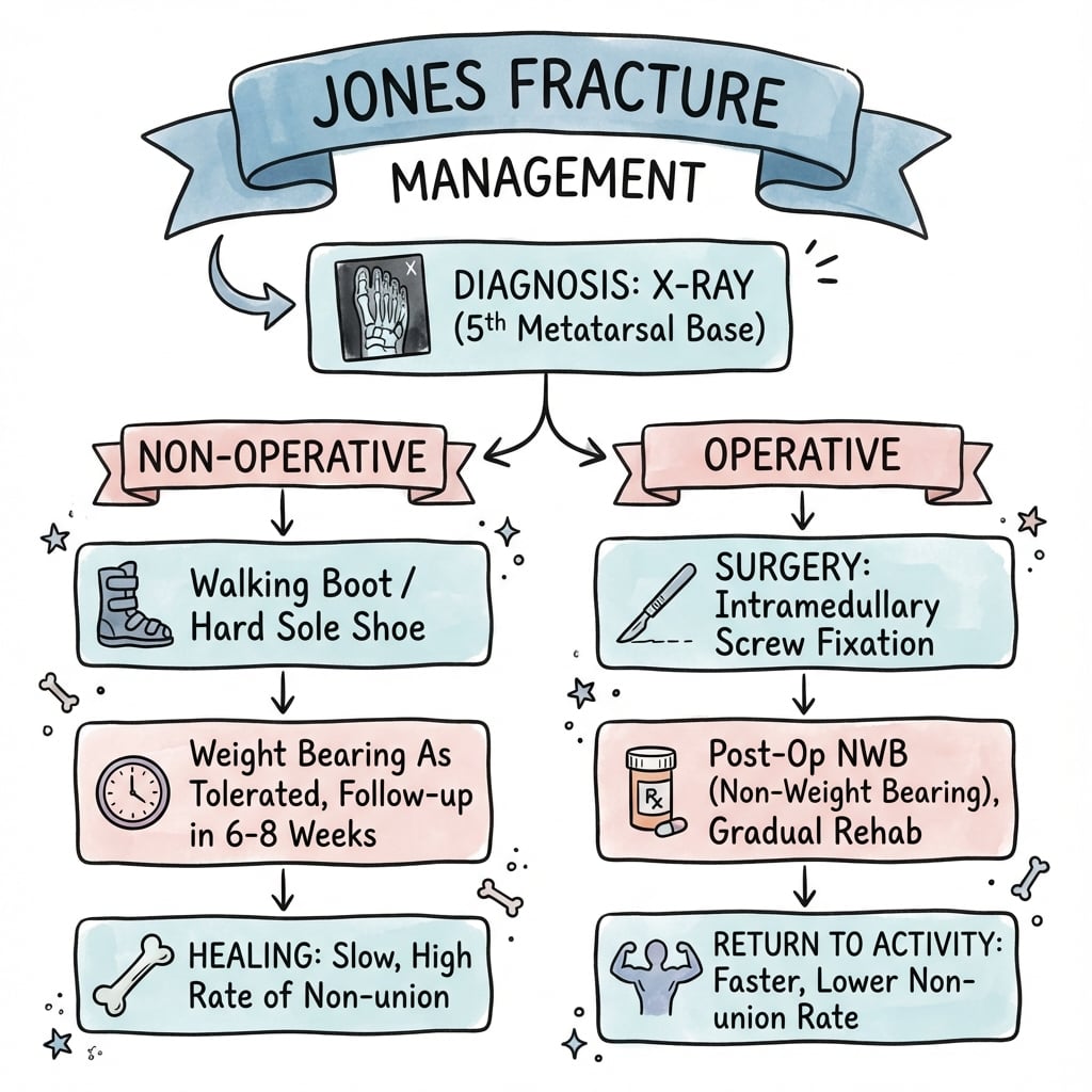 jones fractures management algorithm