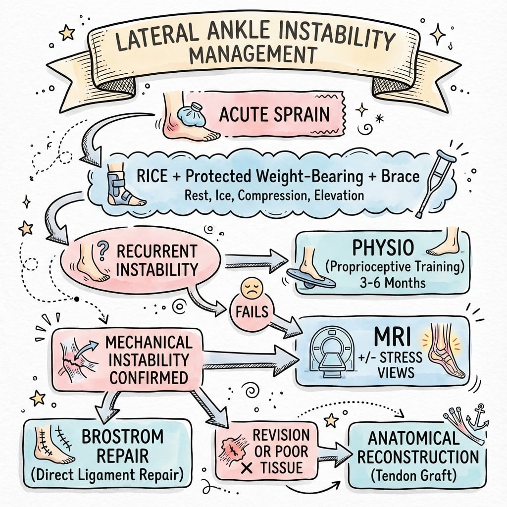 Lateral Ankle Instability Management Algorithm
