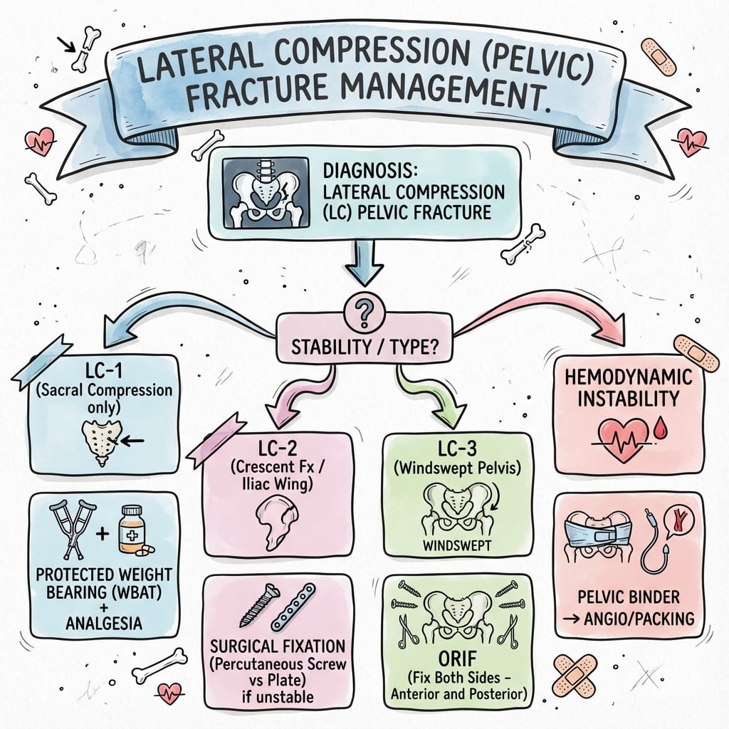 lateral compression injuries management algorithm