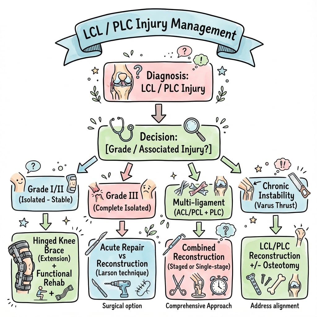 lcl injuries management algorithm