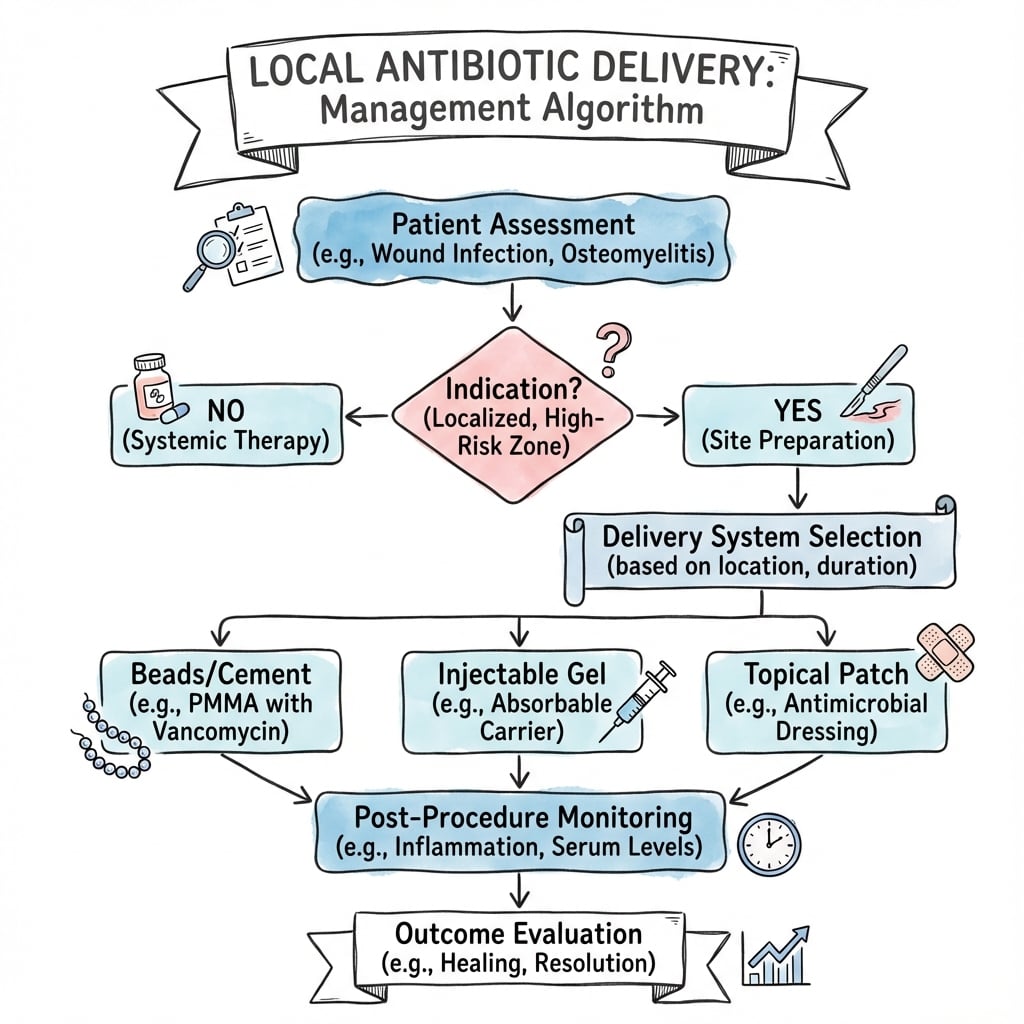 Management algorithm for Local Antibiotic Delivery