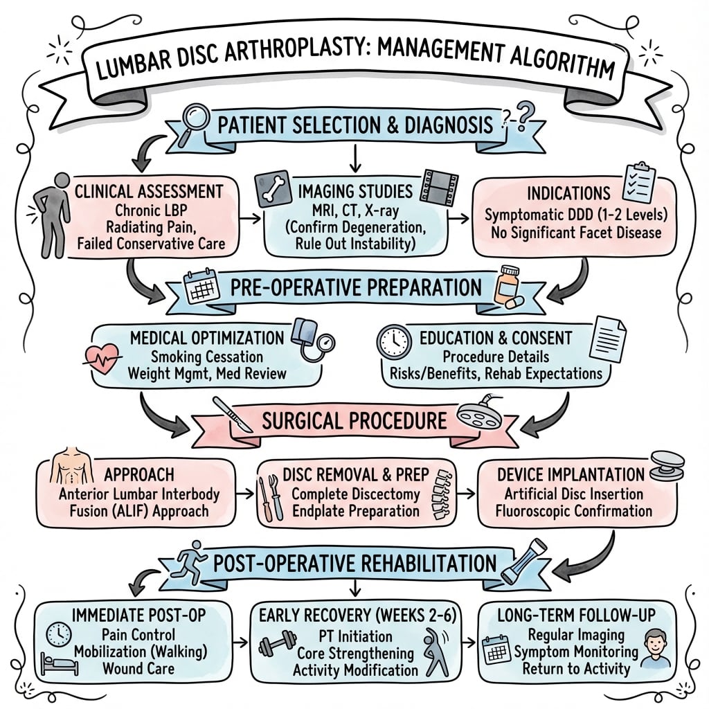 Management algorithm for Lumbar Disc Arthroplasty