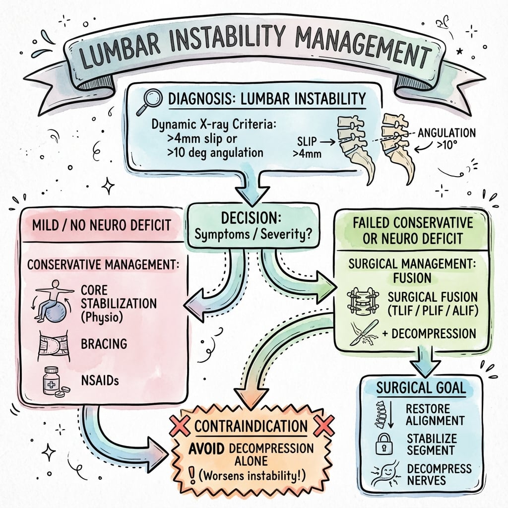 lumbar instability management algorithm