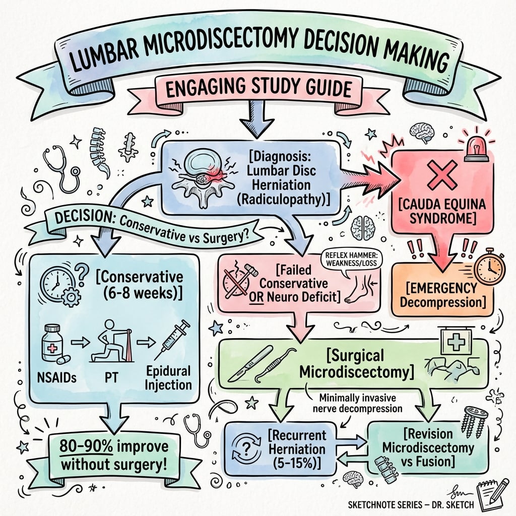 lumbar microdiscectomy management algorithm