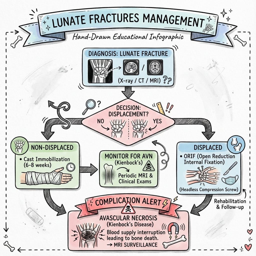 lunate fractures management algorithm