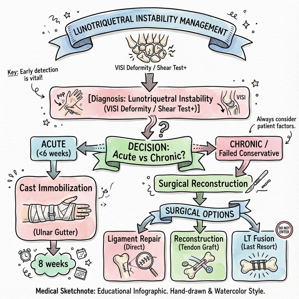 lunotriquetral instability management algorithm