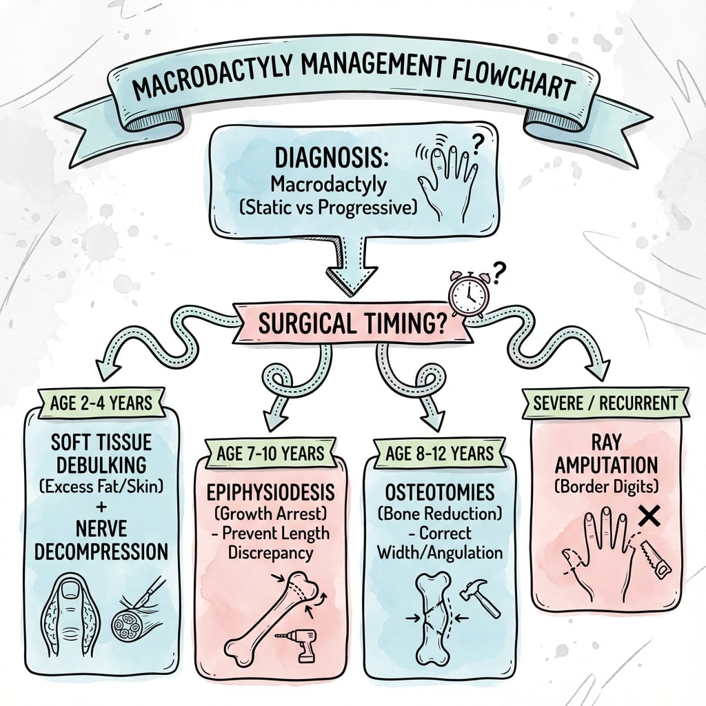 Management algorithm for Macrodactyly