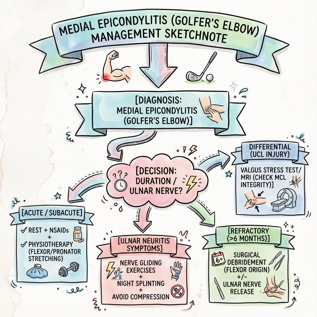 Management Algorithm for Medial Epicondylitis